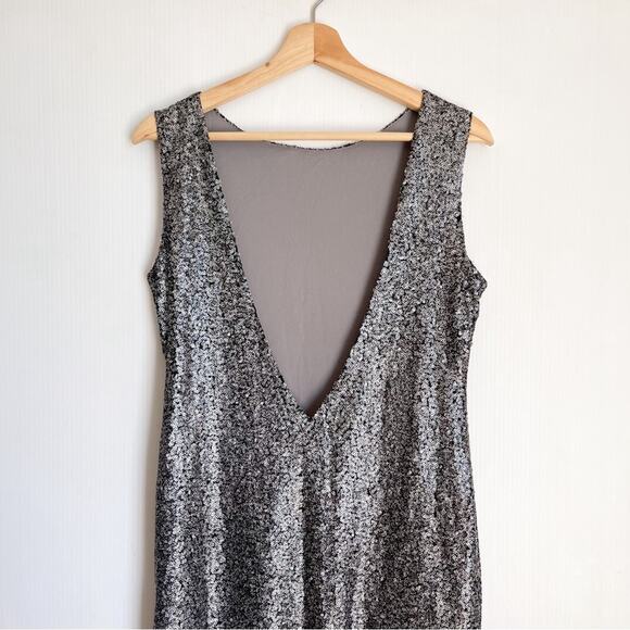 ASOS True Decadence Glamorous Sequin Maxi Dress With Slit - Picture 8 of 10